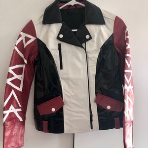 Black Scale Women’s Leather Jacket